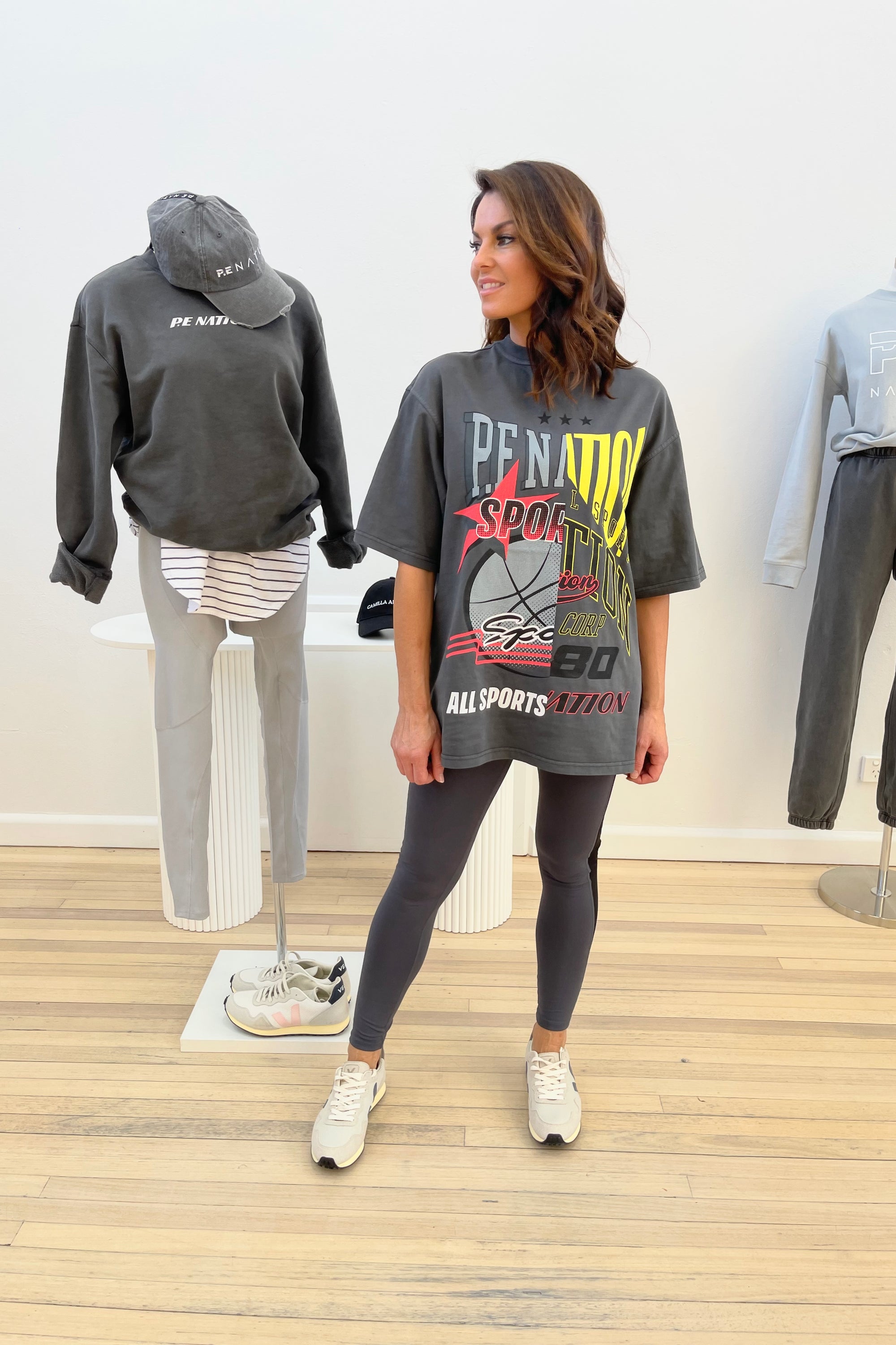 P.E Nation Ricochet Full Length legging | Dark Shadow