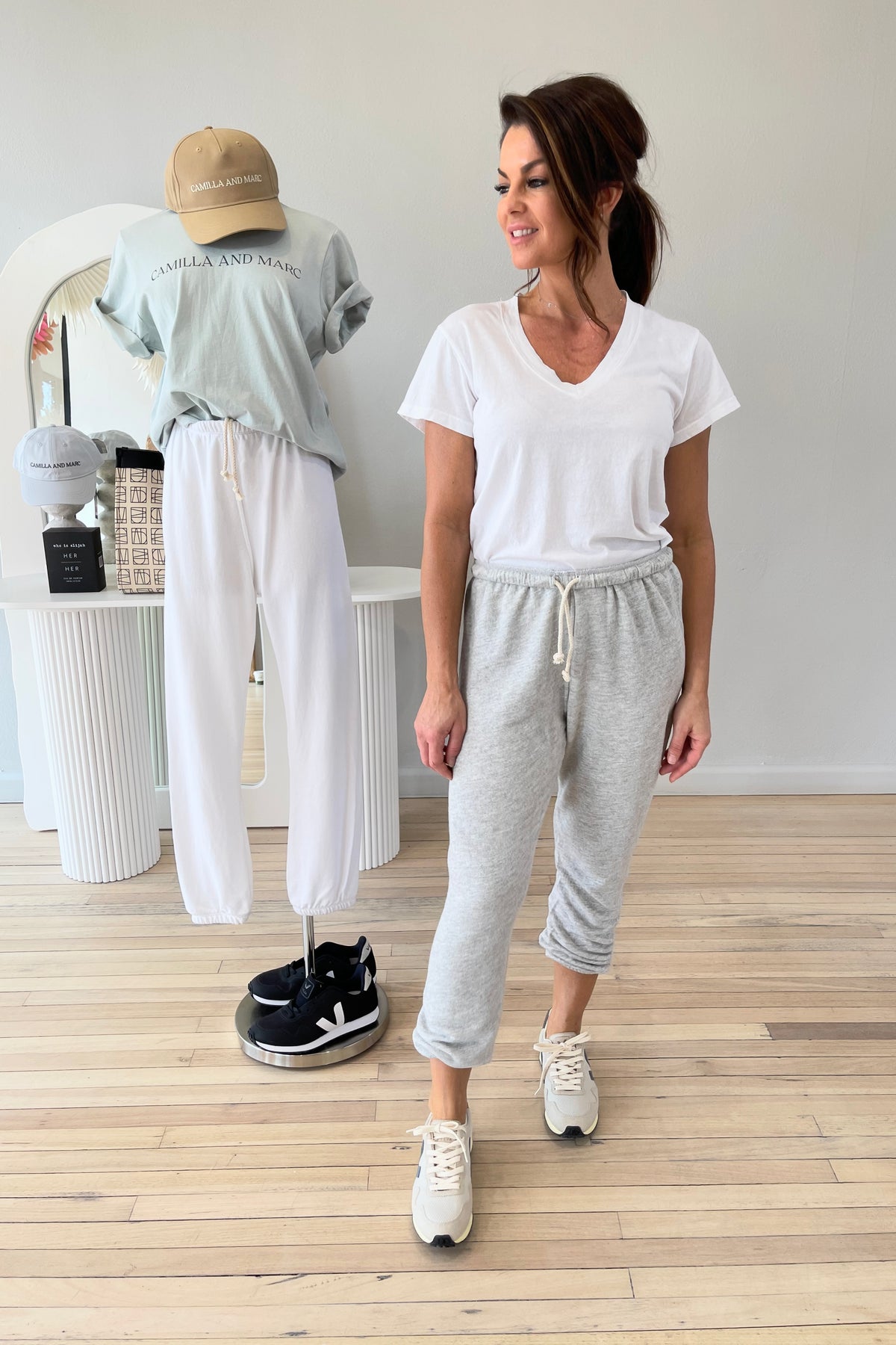 Perfect White Tee Hendrix Basic V Neck Tee | White