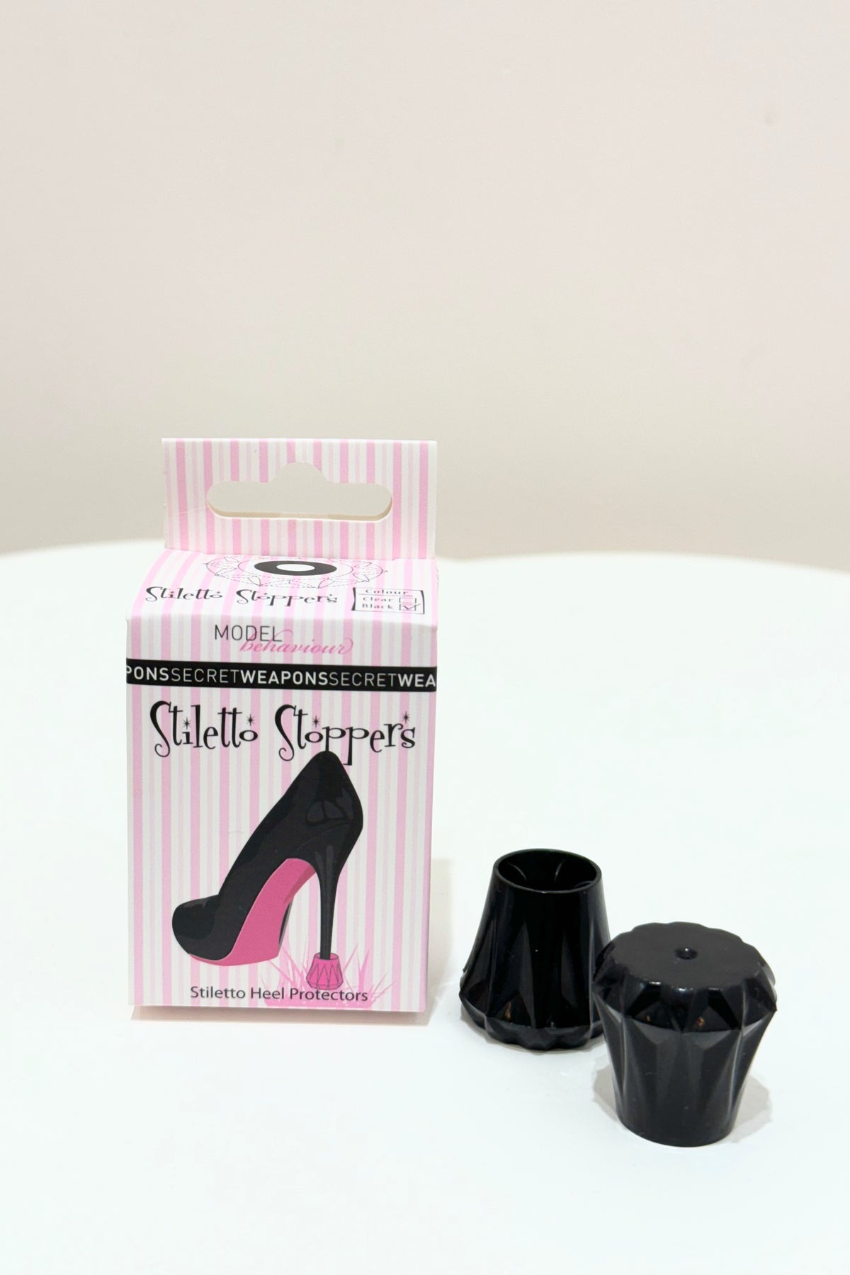 Secret Weapons Stiletto Stoppers High Heel Protectors Black Fifi Annie Boutique