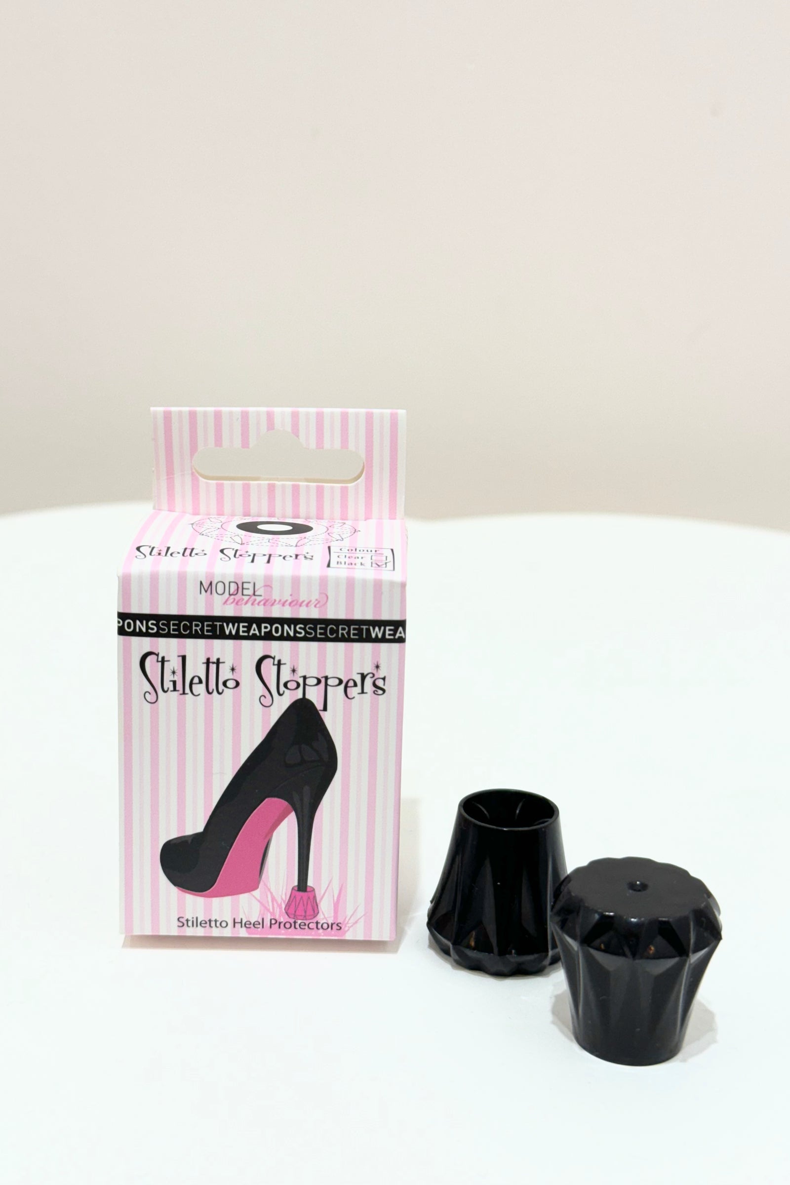 Secret Weapons Stiletto Stoppers High Heel Protectors | Black