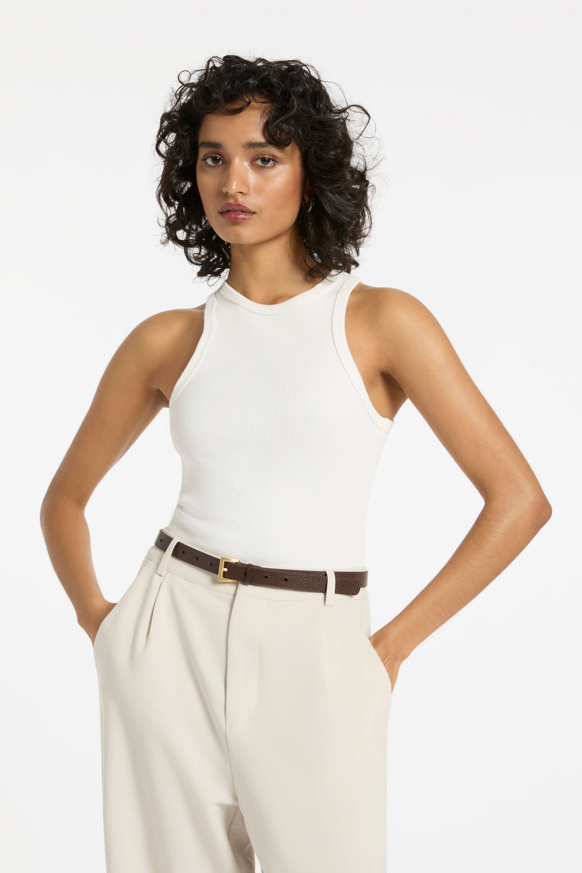 Status Anxiety Part Of Me Belt | Chocolate/Gold