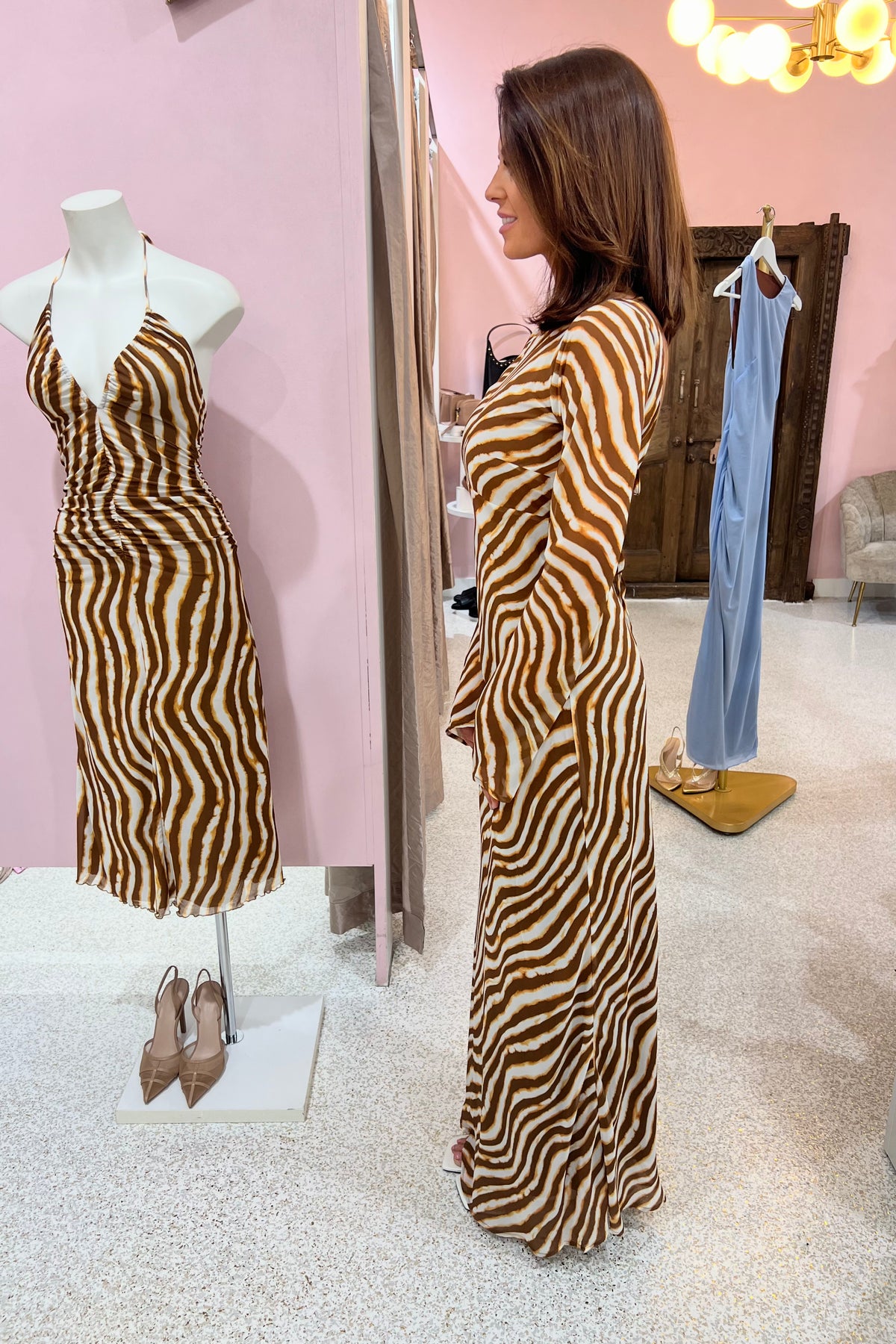 Ownley Urban Valentina Dress | Tie Dye Stripe