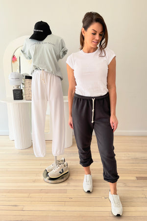 Perfect White Tee Stevie Easy Sweatpant | Vintage Black