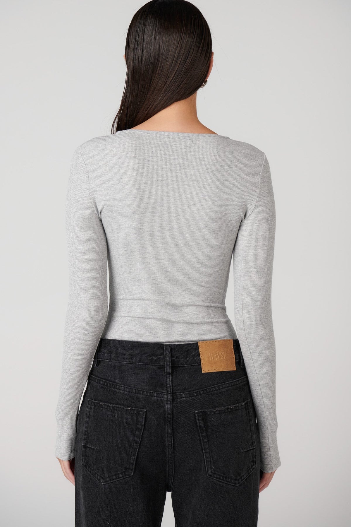 Bayse Brand Lara Bodysuit | Grey Marle || BEST SELLER / RESTOCKED