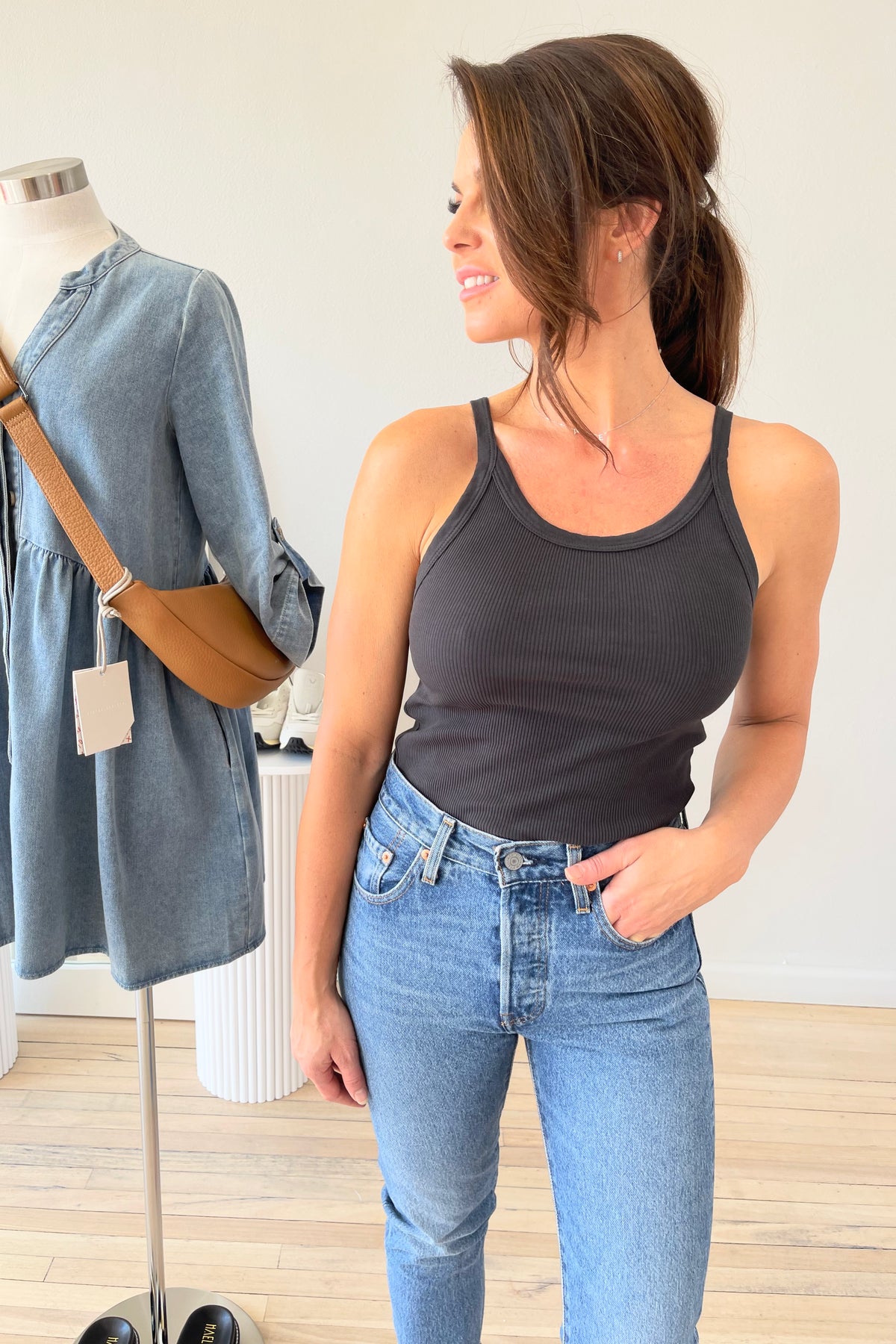 Perfect White Tee Annie Recycled Tank | Vintage Black || BEST SELLER / RESTOCKED