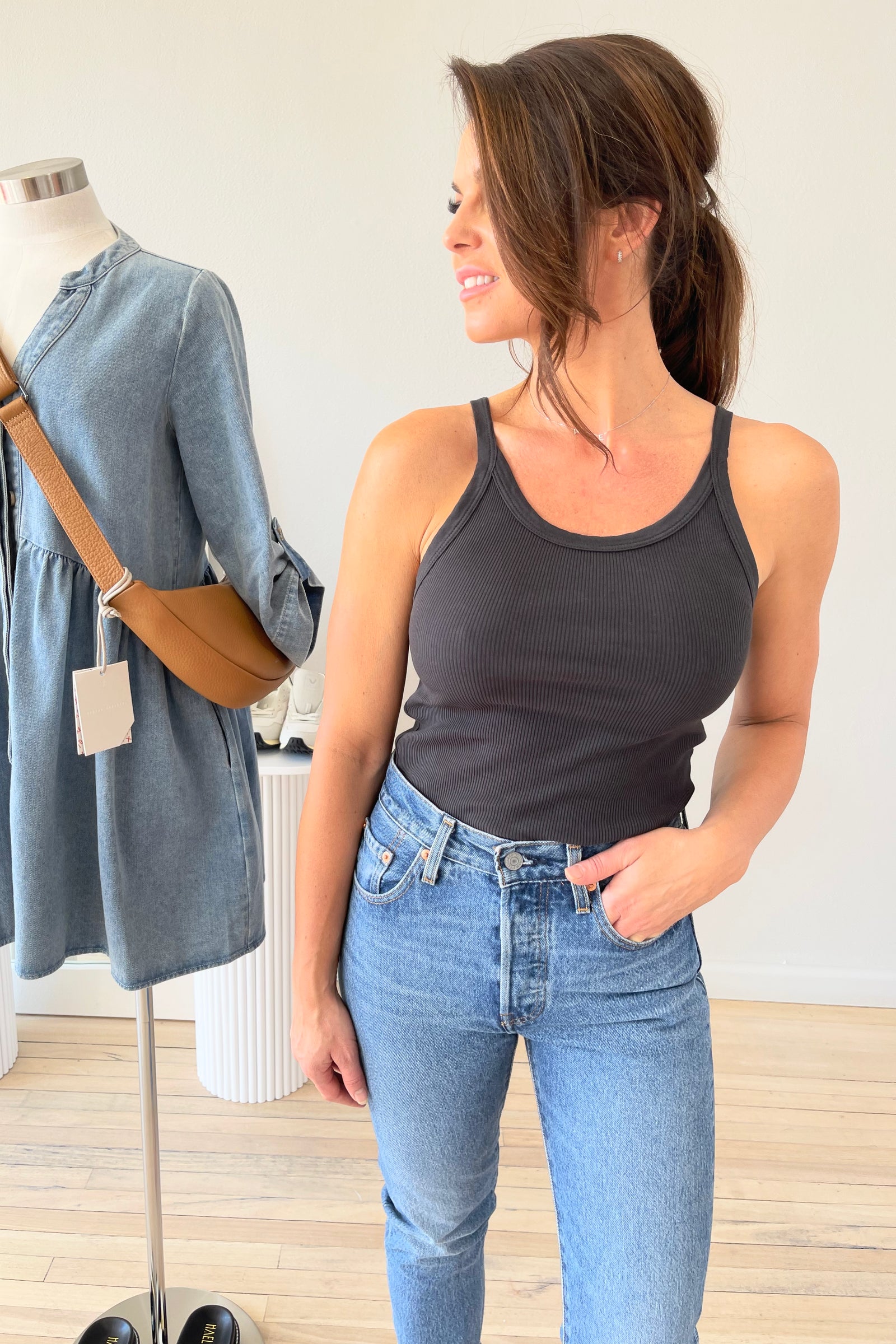 Perfect White Tee Annie Recycled Tank | Vintage Black || BEST SELLER / RESTOCKED