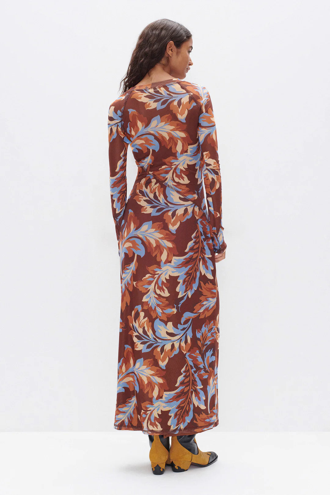 Ownley Carla Dress | Retro Leaf