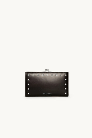 Dylan Kain The Large Forever Love Studded Wallet | Black/Silver