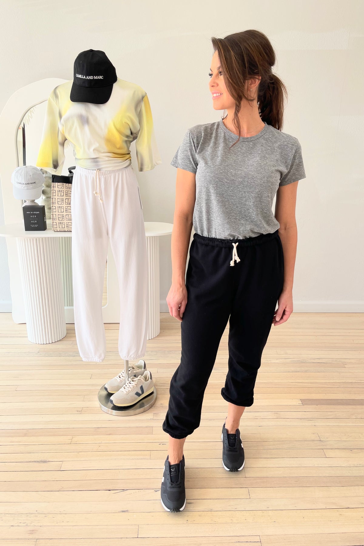 Perfect White Tee Harley Boxy Crew Tee | Heather Grey