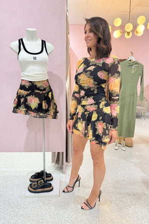 Ownley Mandy Mini Skirt | Vintage Roses