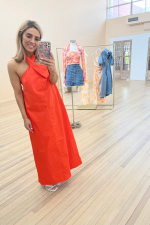 Madison The Label Amber Maxi Dress | Flame