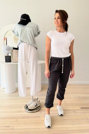 Perfect White Tee Stevie Easy Sweatpant | Vintage Black