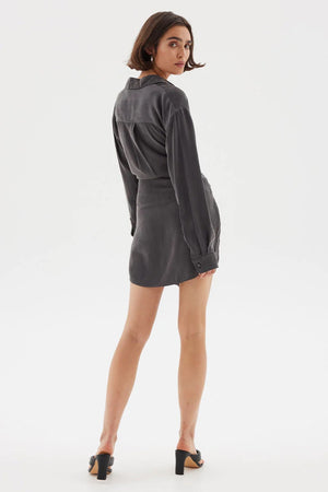 Sovere Isla Shirt Dress | Graphite