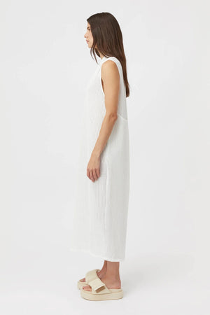 C&M Camilla & Marc Atlas Textured Tank Dress | Soft White