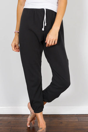 Perfect White Tee Johnny French Terry Sweatpant | Black