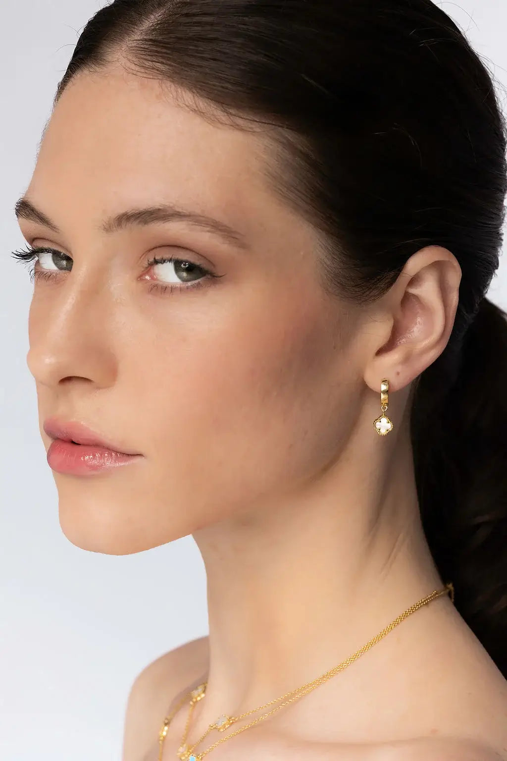Liberte Duchess Gold Earring | Mother Of Pearl