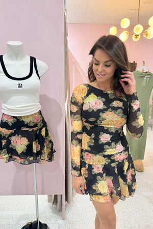 Ownley Mandy Mini Skirt | Vintage Roses