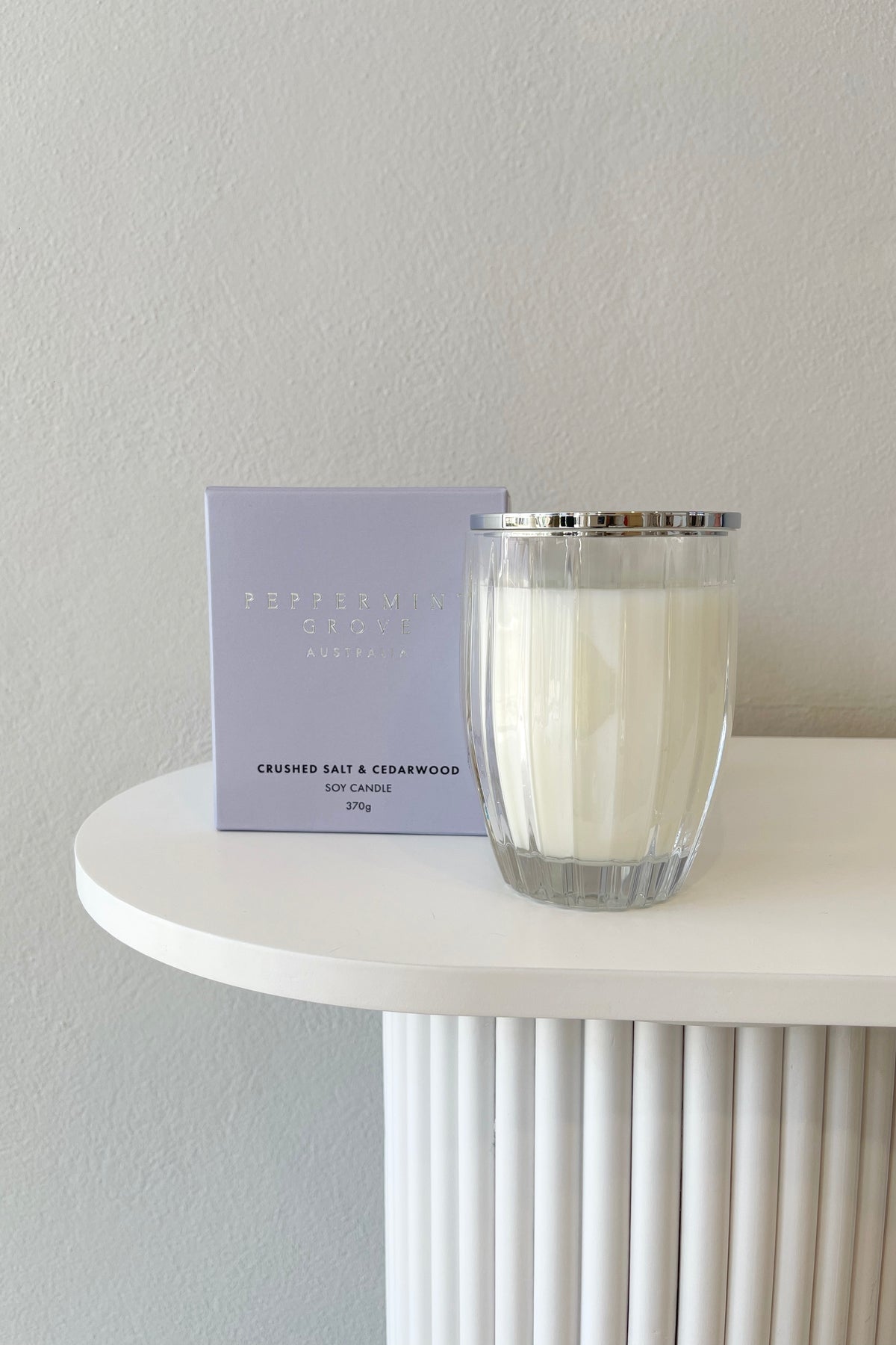 Peppermint Grove Soy Candle | Crushed Salt & Cedarwood