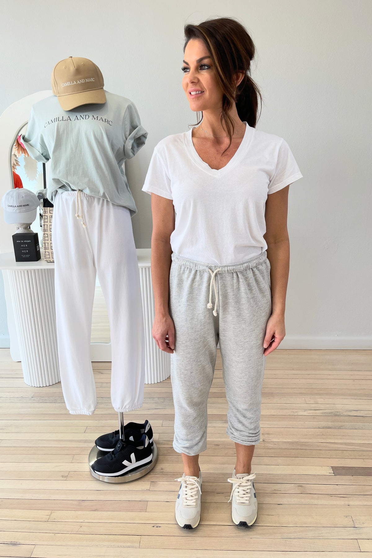 Perfect White Tee Hendrix Basic V Neck Tee | White