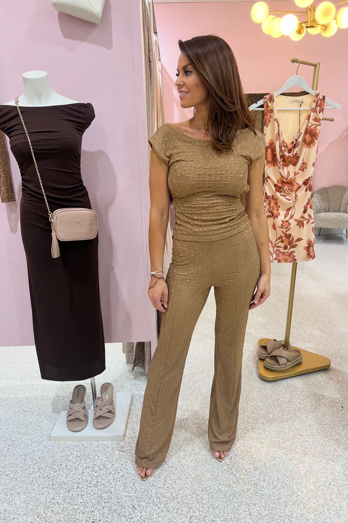 Ownley Gina Mesh Tee | Barely There