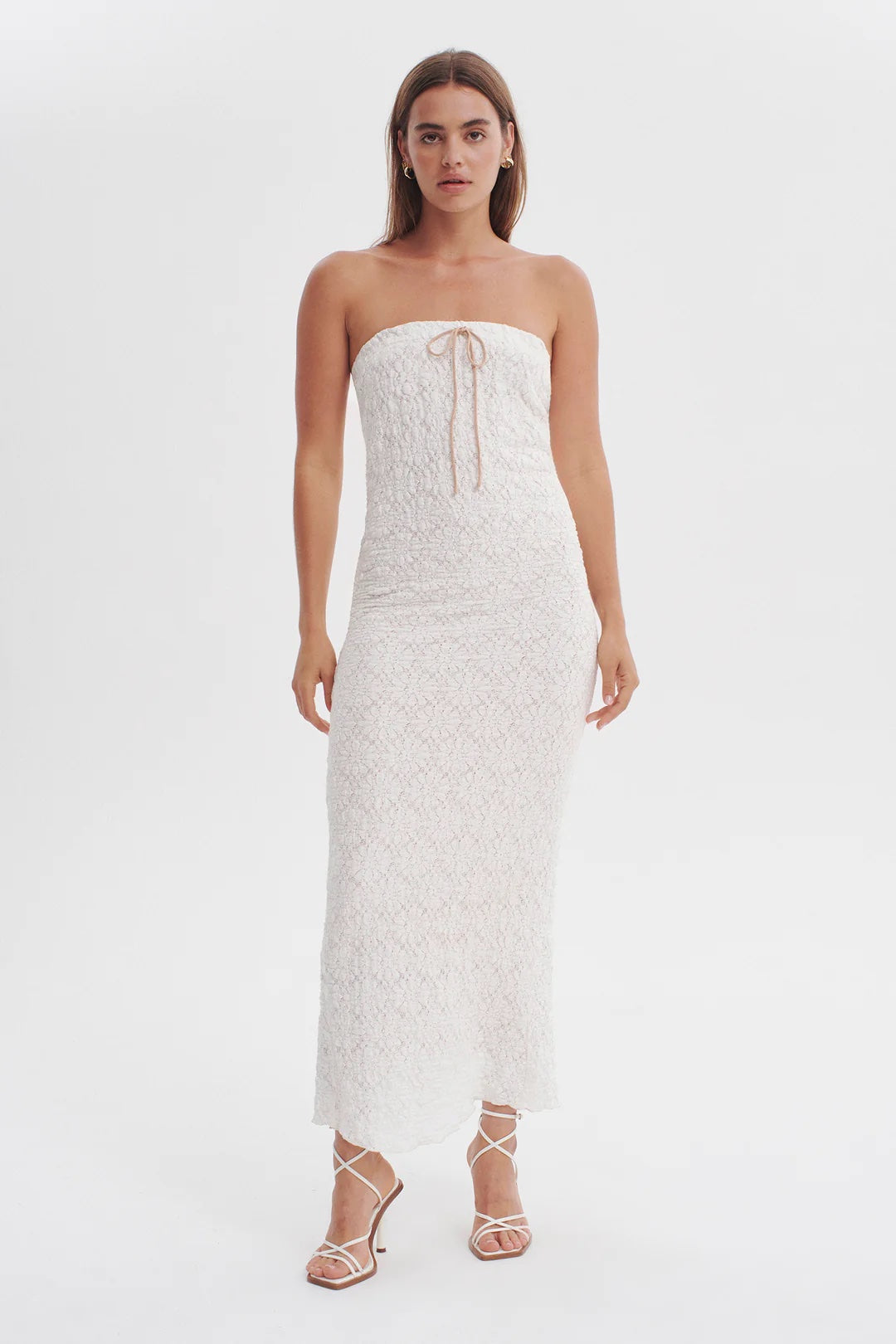 Ownley Soulmate Strapless Dress | White