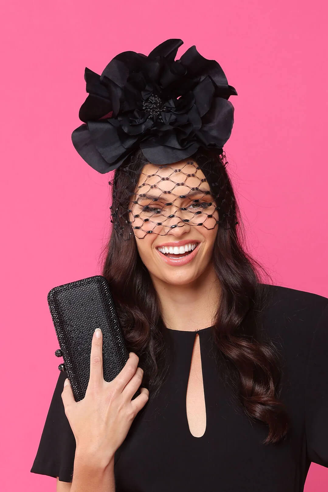 Morgan & Taylor Cindy Fascinator | Black