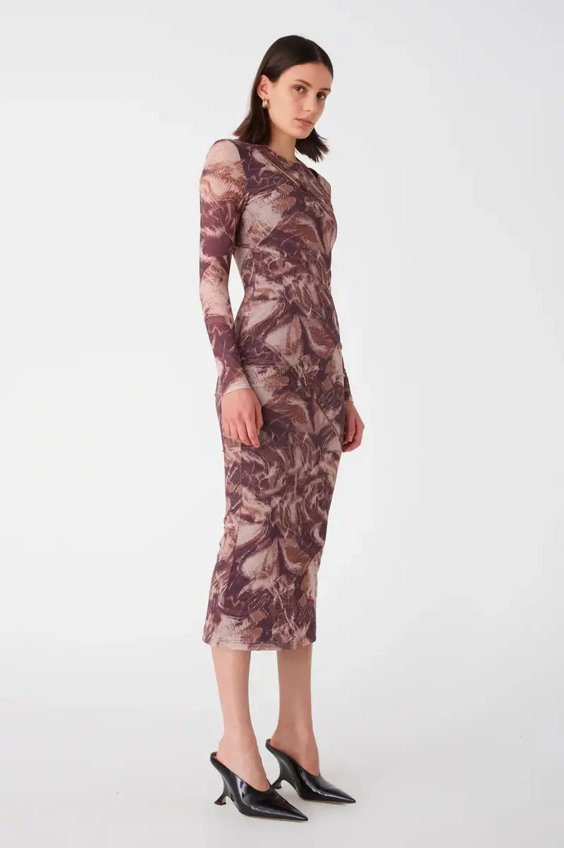 Misha Breslin Mesh Midi Dress | Abstract|| Fifi & Annie Boutique Misha Breslin Mesh Midi Dress | Abstract|| Fifi & Annie Boutique