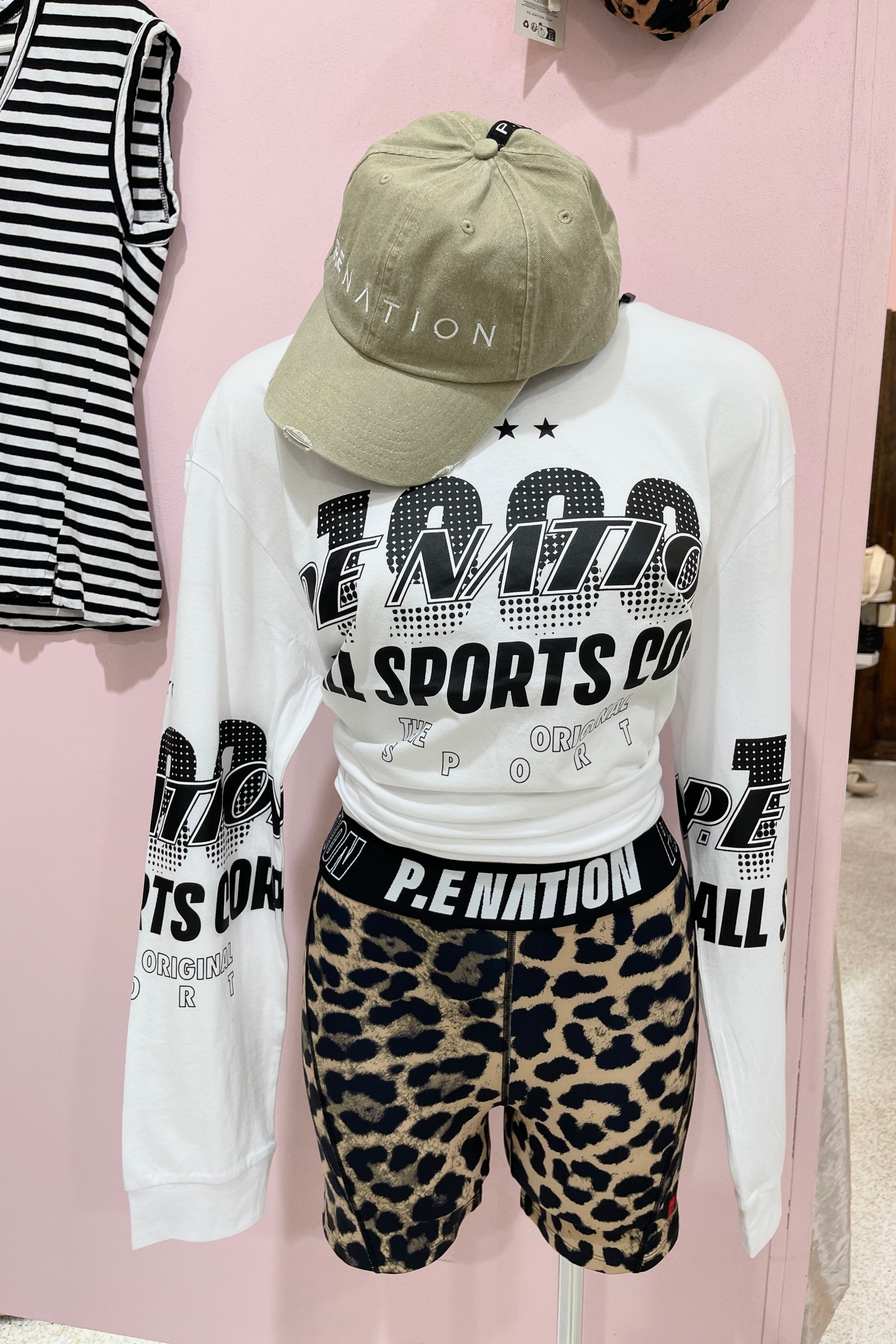 P.E Nation Down Force Bike Short | Animal Print