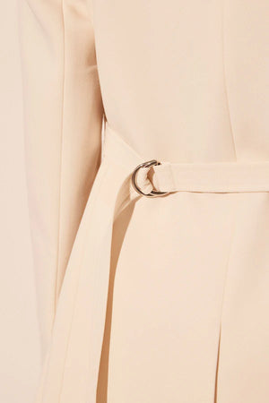 Shona Joy Irena Double Pocket Blazer With Belt | Rice