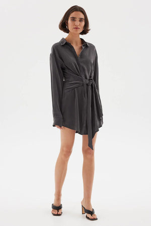 Sovere Isla Shirt Dress | Graphite