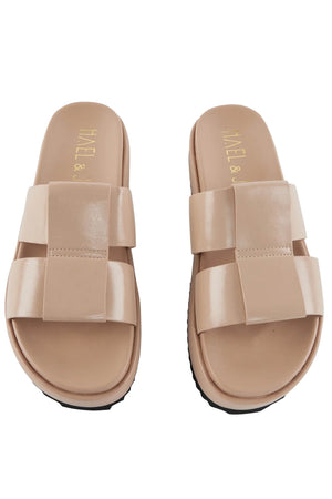 Hael & Jax Hayden Platform Slide | Nude || Fifi & Annie Boutique