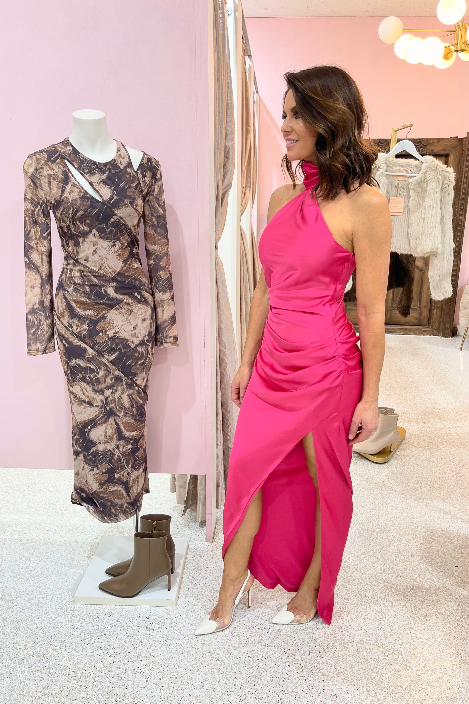 Misha Emma Maxi Dress | Hot Rasberry