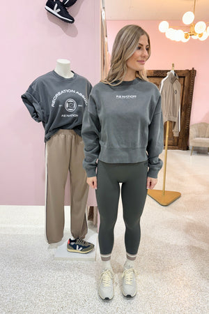 P.E Nation Restore Seamless Legging | Gunmetal