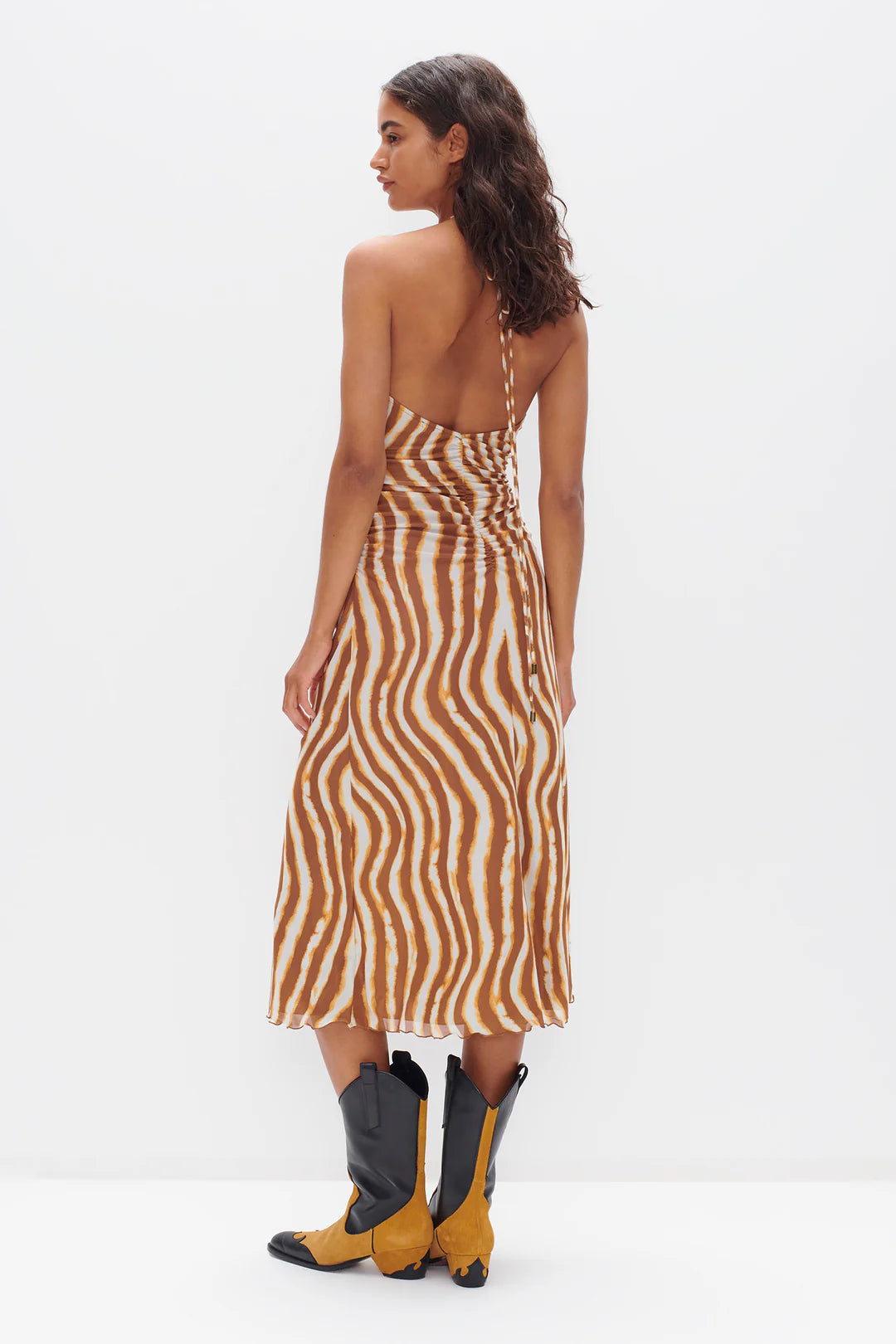Ownley Ama Dress | Tie Dye Stripe