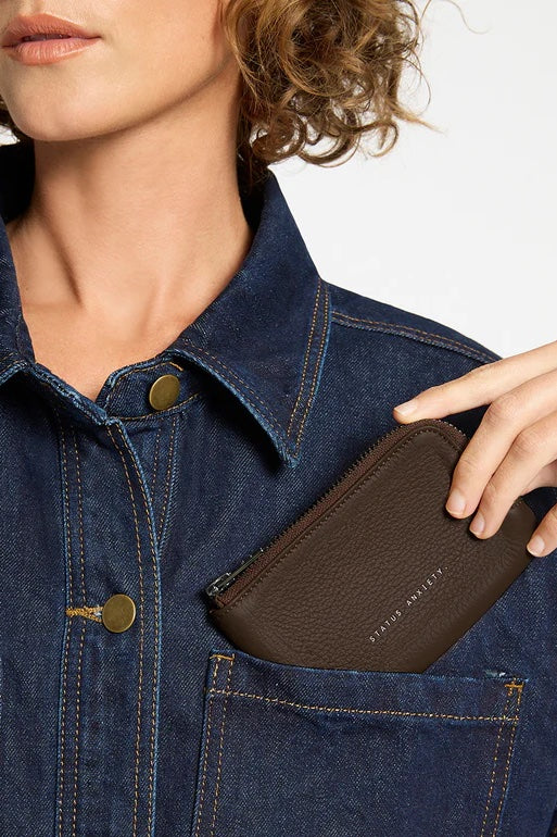 Status Anxiety Left Behind Pouch | Cocoa