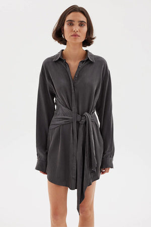 Sovere Isla Shirt Dress | Graphite