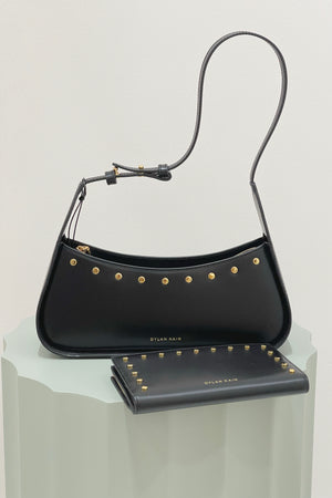 Dylan Kain The Remi Studded Bag | Black/Warm Gold