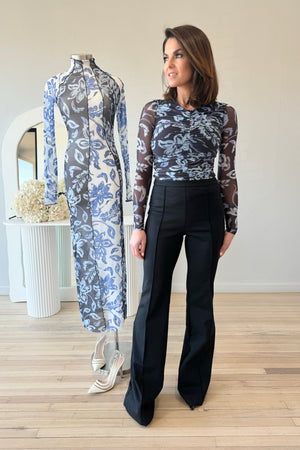 Significant Other Joan Long Sleeve Top | Dark Hibiscus