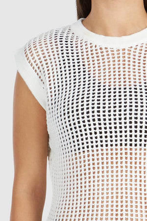 Ena Pelly Demi Knit Maxi Dress | Bright White