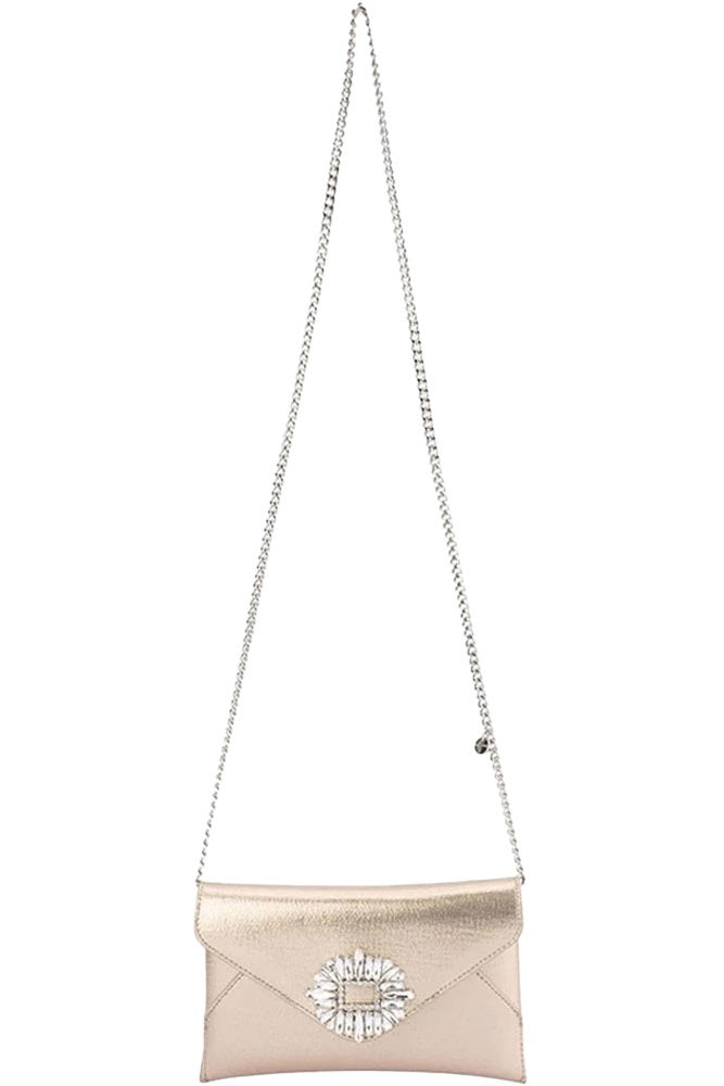 Olga Berg Antonia Envelope Clutch | Champagne