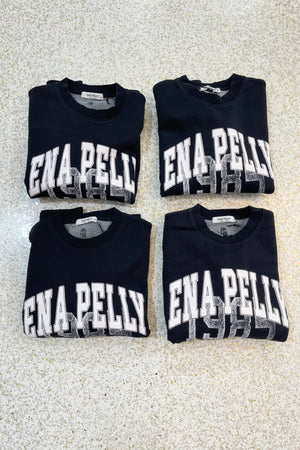 Ena Pelly Lilly Oversized Sweater Academy | Vinatge Black
