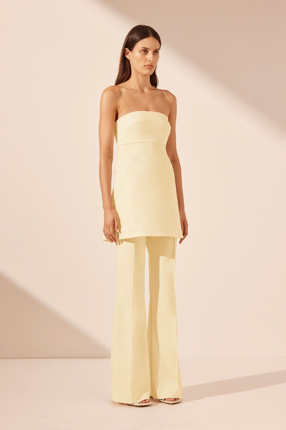 Shona Joy Lani Boot Cut Flared Pant | Vanilla