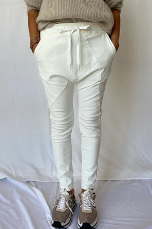 Chosen By Fifi & Annie The Waxed Jogger | White