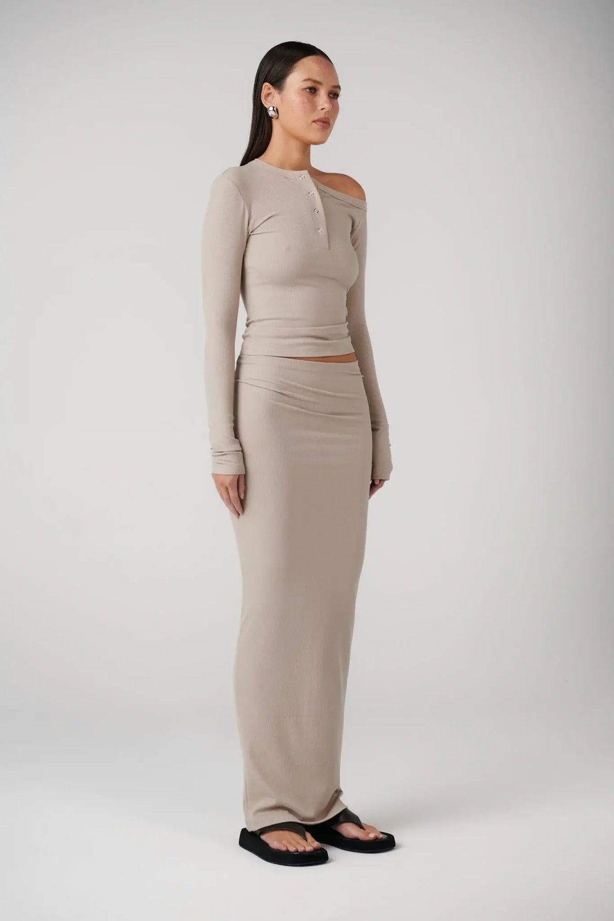 Bayse Brand Zinnia Top | Mushroom