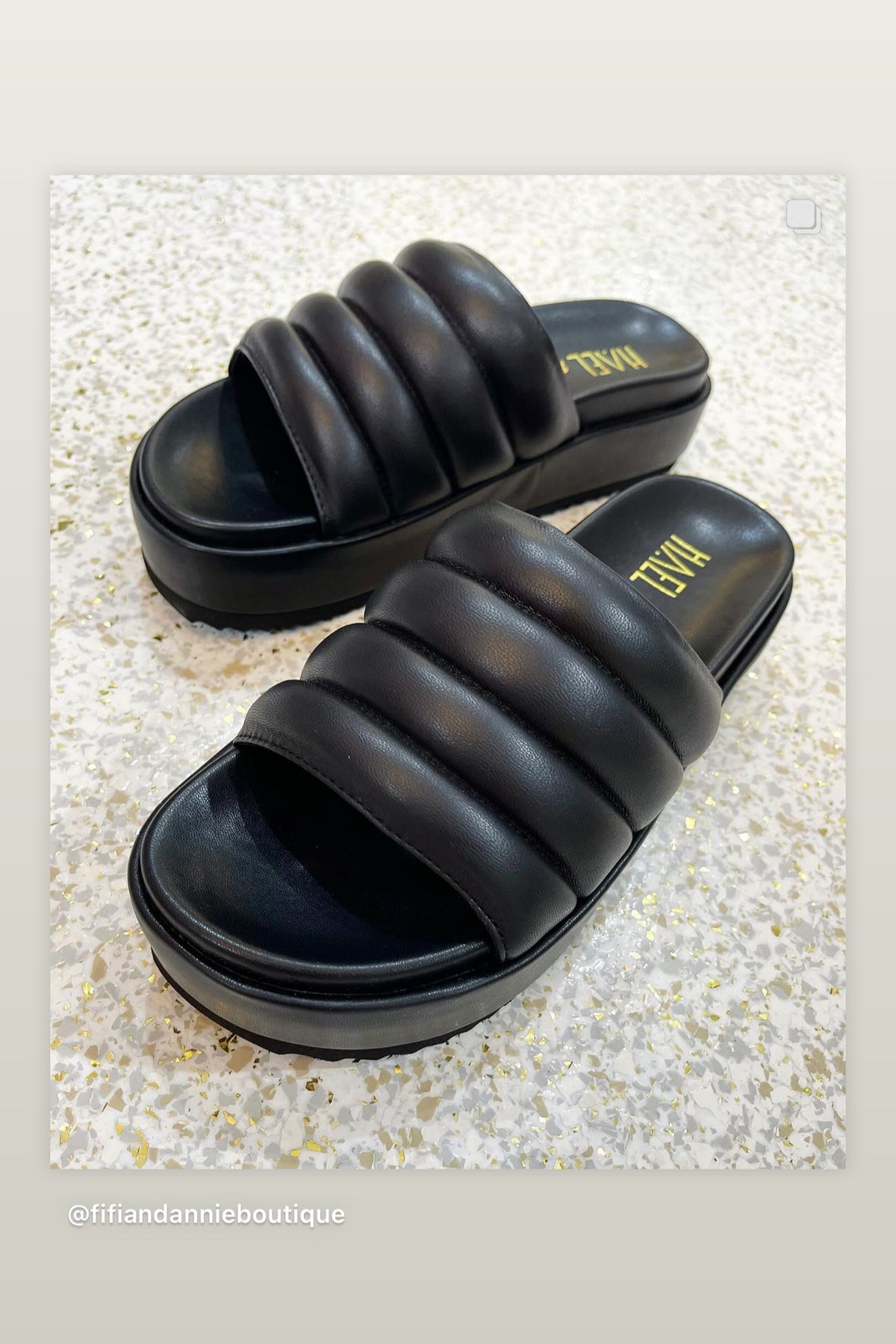 Hael & Jax Melanie Platform Slide | Black