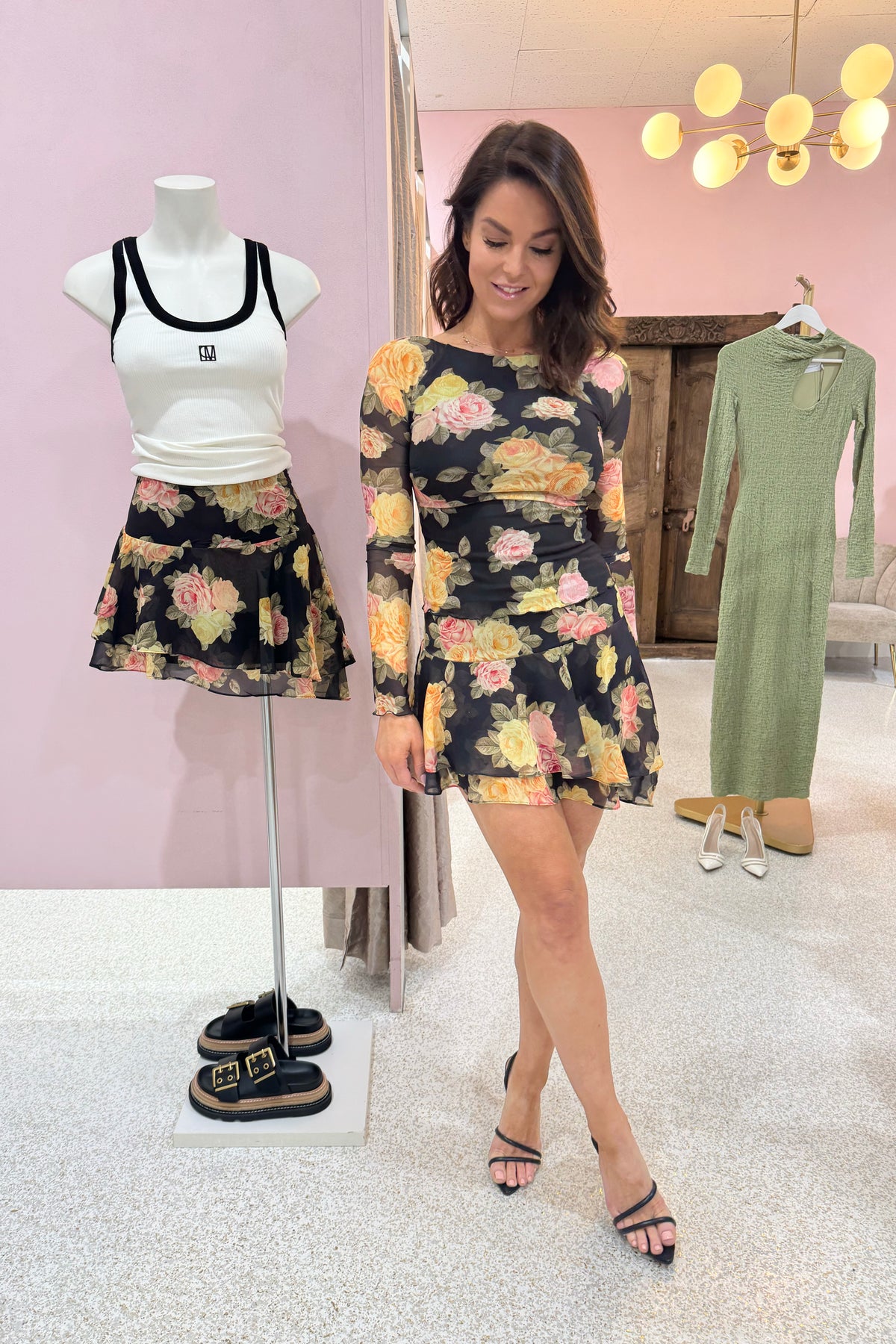 Ownley Denise Backless Top | Vintage Rose