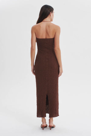 Ownley Petra Strapless Maxi Dress | Coffee