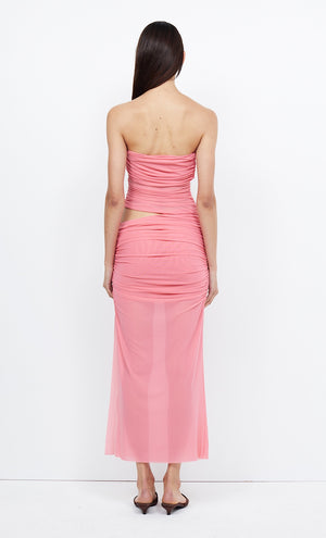 Bec + Bridge Iona Strapless Dress | Grapefruit Pink