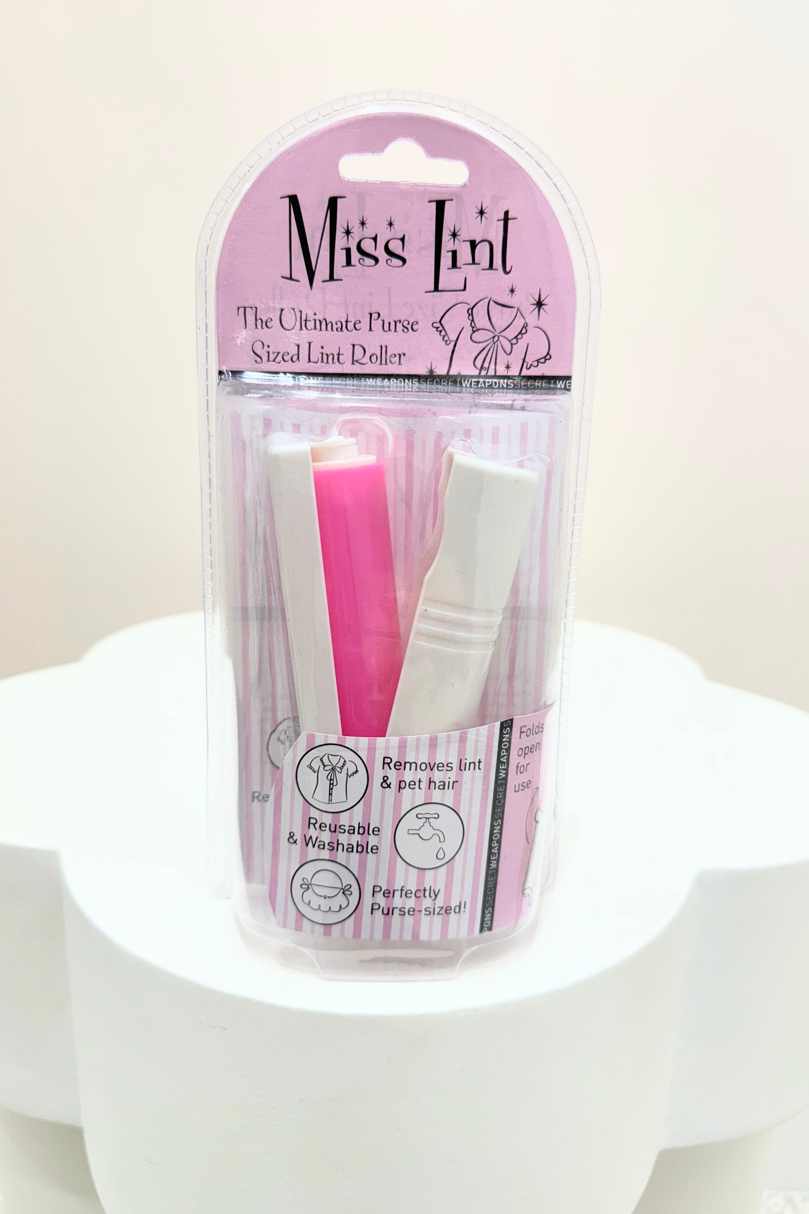 Secret Weapons Miss Lint Lint | White & Pink