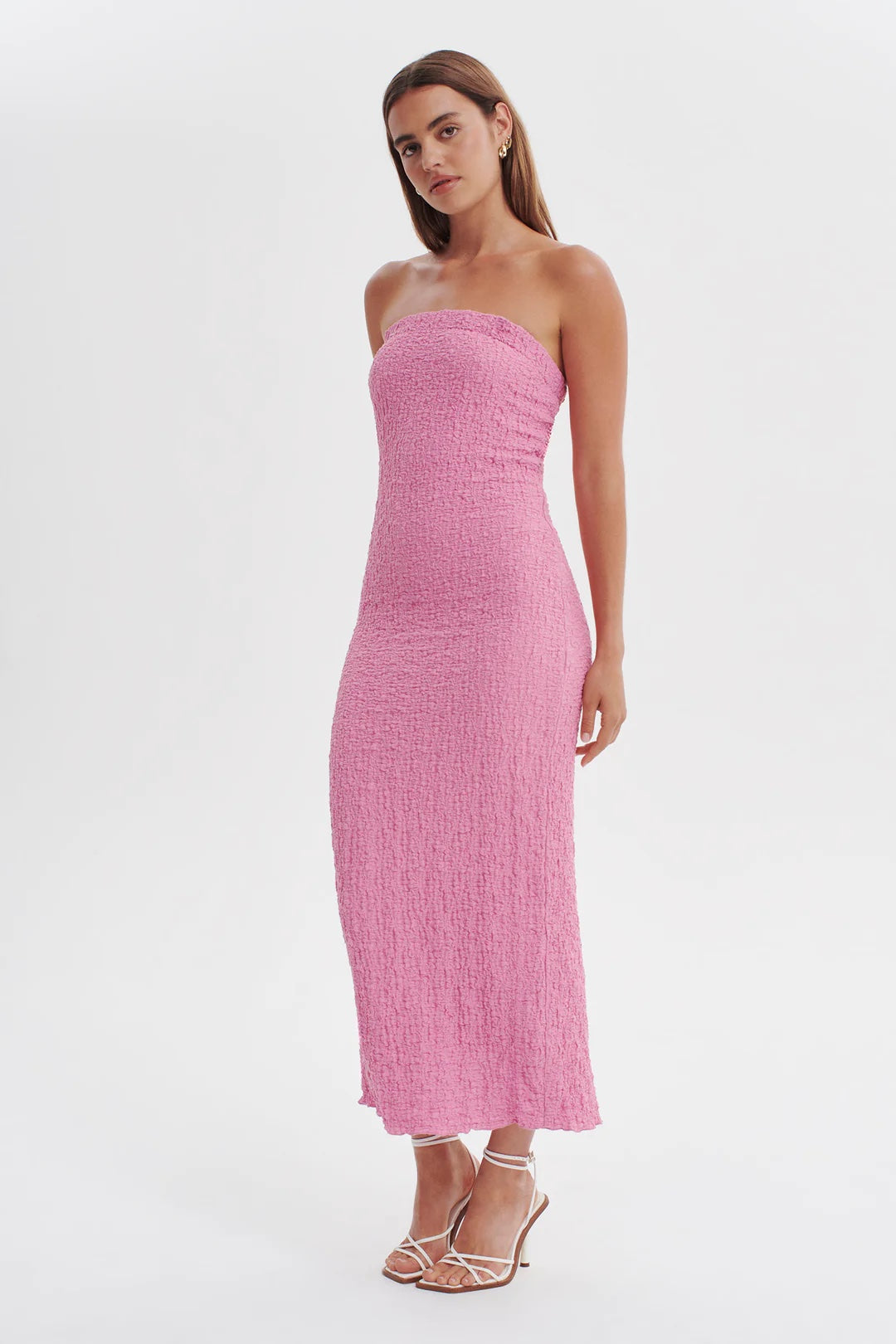 Ownley Petra Strapless Maxi Dress | Pink